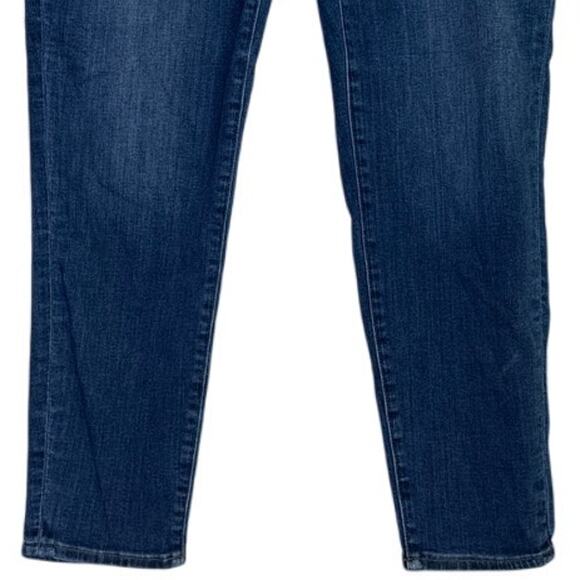 J. Crew Crop Ankle 8" Mid Rise Stretch Skinny Slimming Jean 34 Blue Dark Wash - Picture 3 of 15